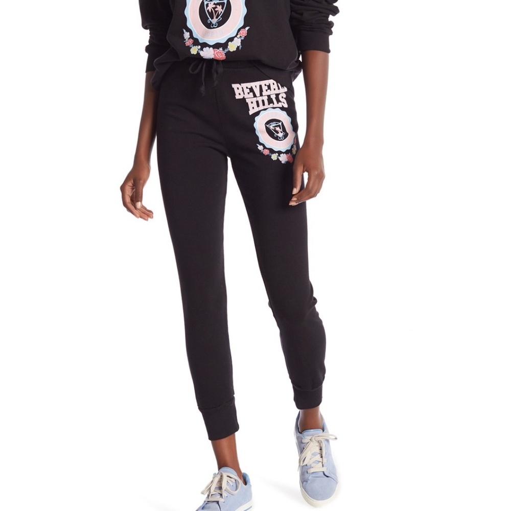 Wildfox Beverly Hills Crest Jack Sweat pants, L